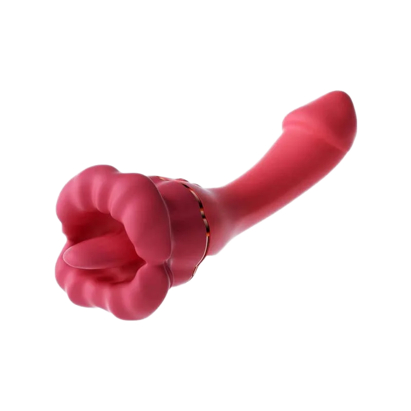 Inferno Kiss 2in1 Tongue Vibrator Realistic Dual Pleasure