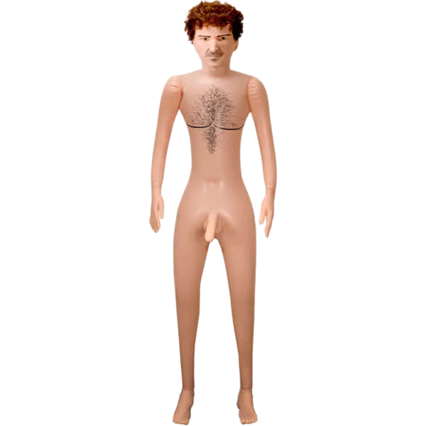 Inflatable Male Sex Doll With Silicone Dildo Easy Clean
