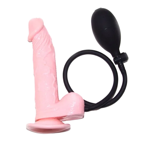 Inflatable Silicone Penis Realistic Pumping Male Toy