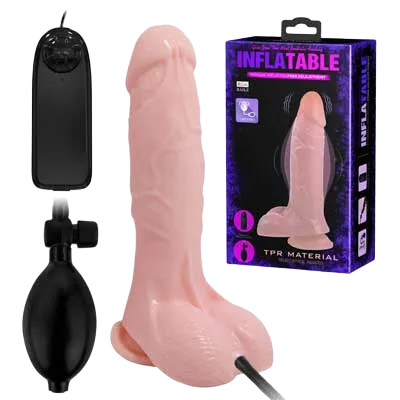 Inflatable Vibrating Dildo for Larger Size Pleasure