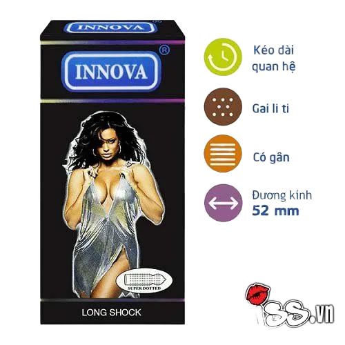 Innova Textured Delay Condom Extends Pleasure 12 Pack
