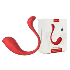 Innovative Svakom PHOENIX NEO App-Controlled Vibrating Egg Red Black