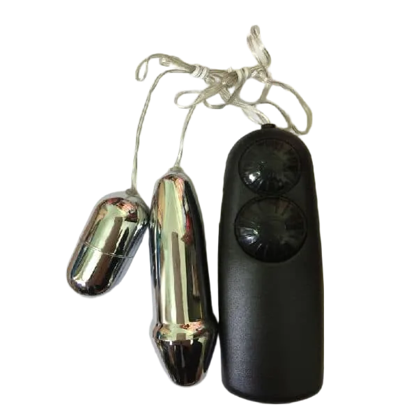 Inox 2 Pin Double-End Love Egg Powerful Vibrator And Control