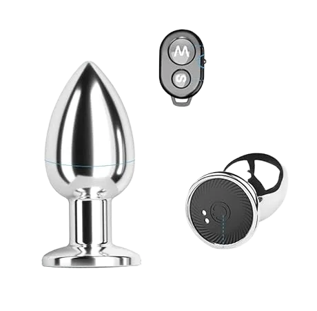 Inox Anal Plug 10 Vibration Modes Remote Control Adult Toy