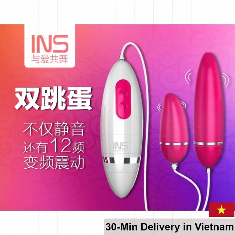 INS Dual Vibrating Egg 12 Modes Remote Control Sensitive