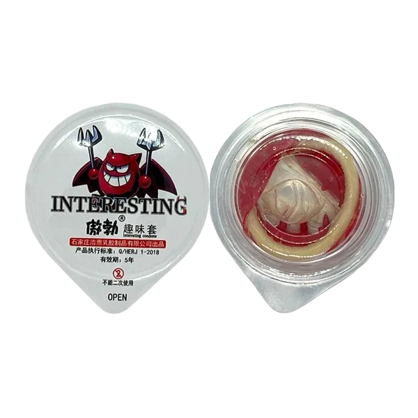 Interesting Large Ribbed Textured Condom for Intense Pleasure