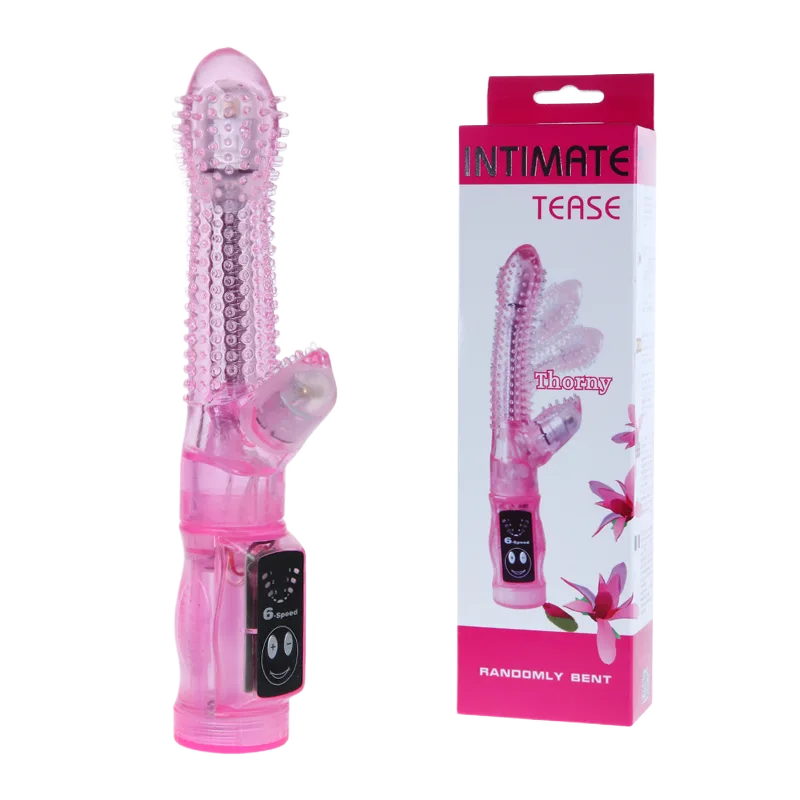 Intimate Tease Textured Multi-Function Vibrator for Couples Play