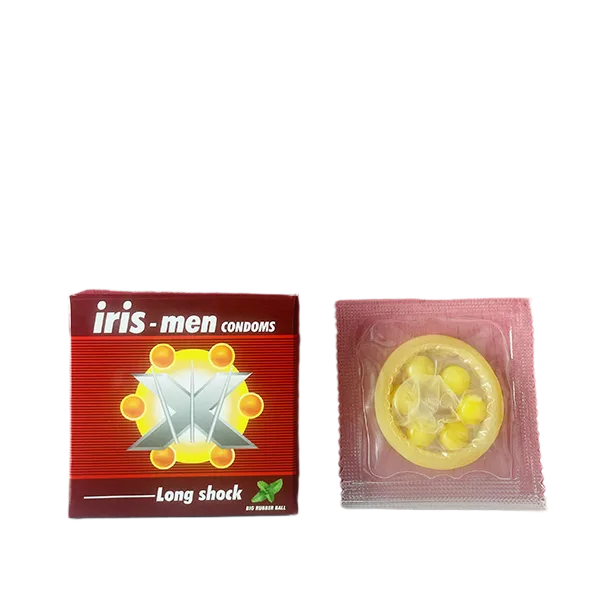 Iris-Men Long Shock 6-Bulge Large Condom for Men