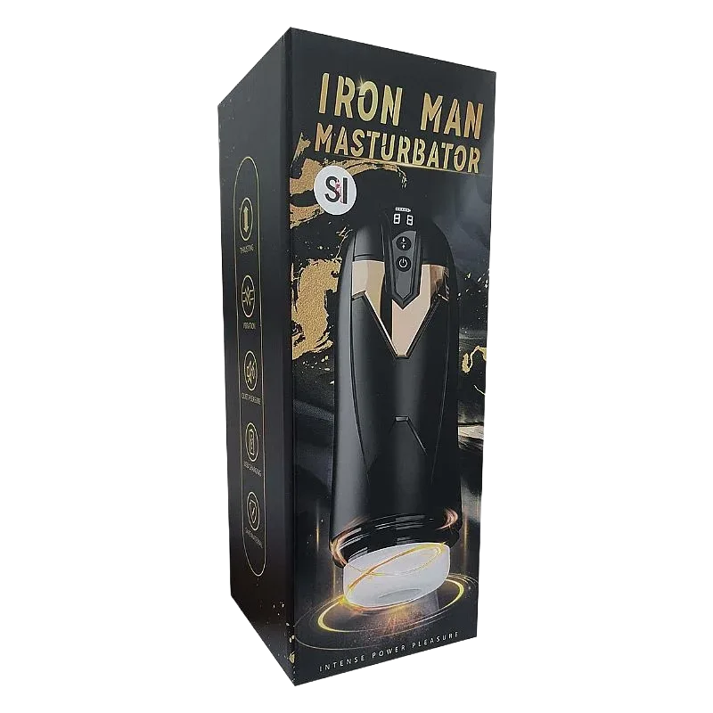 Iron Man 13 Mode Vibration Suction Masturbation Device