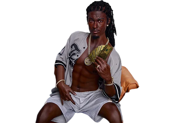Irontech M7 Black Male Realistic Sex Doll 170cm