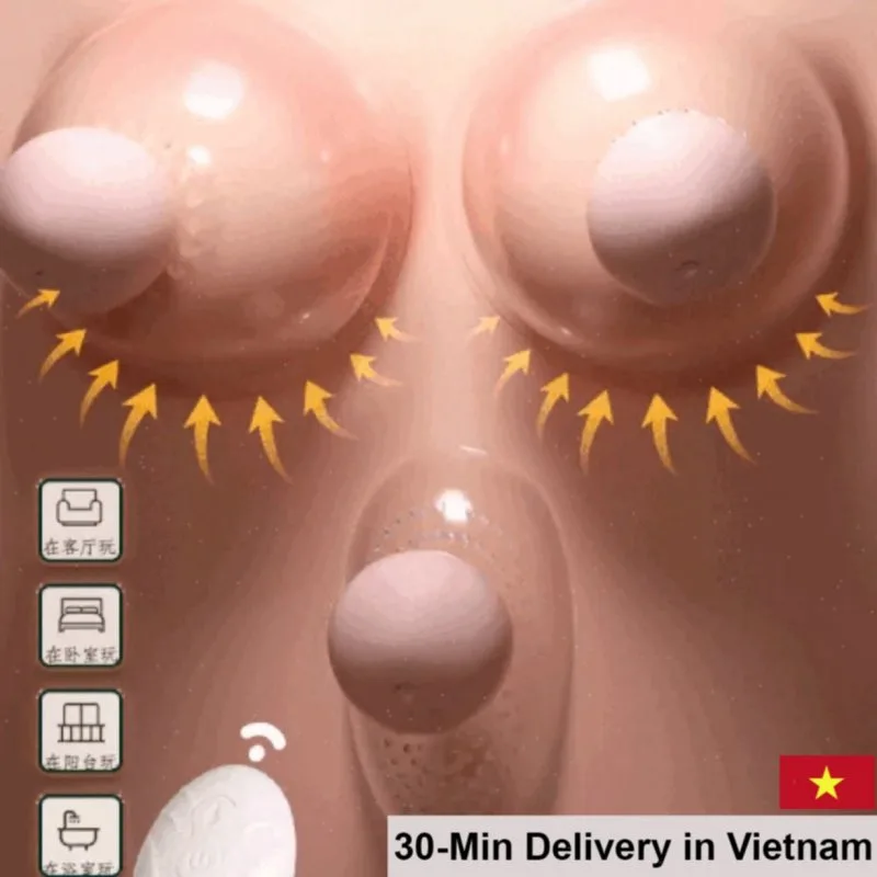 Japan SHP1355 3-in-1 Clitoral Oral Sucking Vibrator Toy
