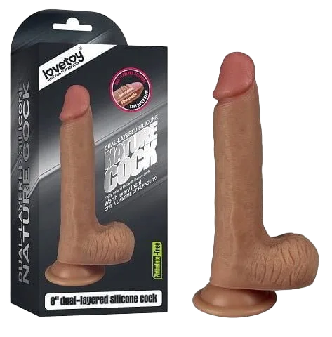 Japanese 18cm Suction Cup Realistic Dildo Silicone Toy