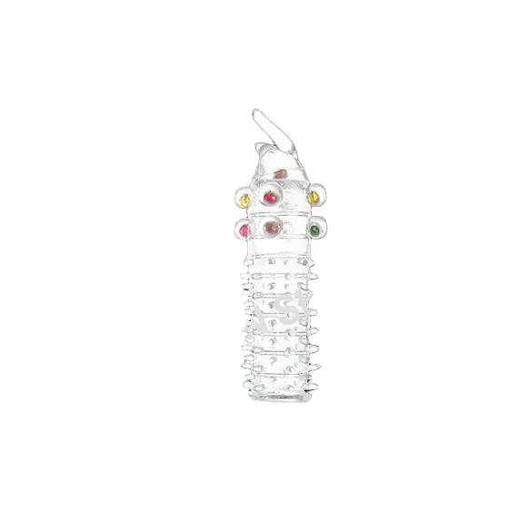 Japanese Premium Silicone Studded Condom Dildo Reusable