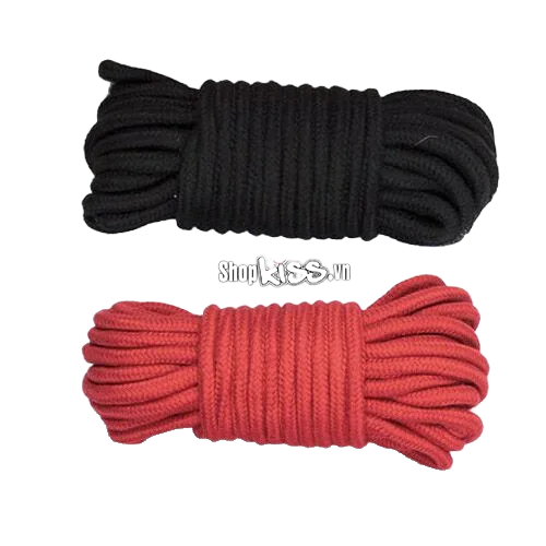 Japanese Red Black Love Rope Bondage Adult Restraint Soft Cotton Set