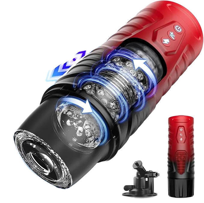 Jerry Realistic Rotating Vibrating Male Masturbator Advanced