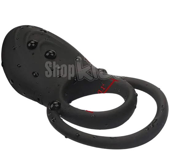 Jeusn Vibrating Silicone Penis Ring Couples Toy