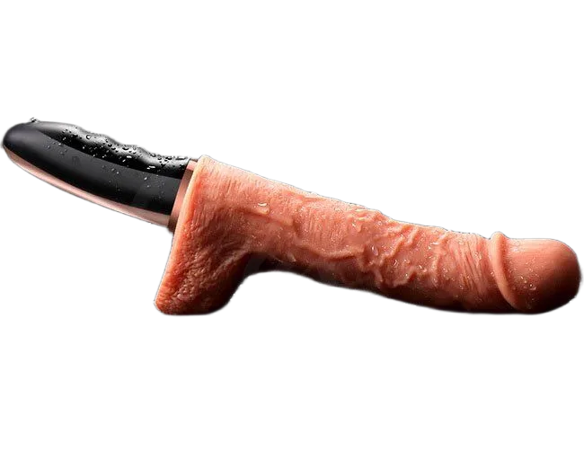 JEWSN Heated Vibrating Realistic Dildo Handheld Masturbation Toy
