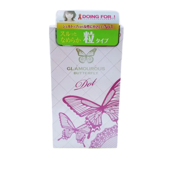 Jex Glamourous Butterfly Dot Textured Premium Condom