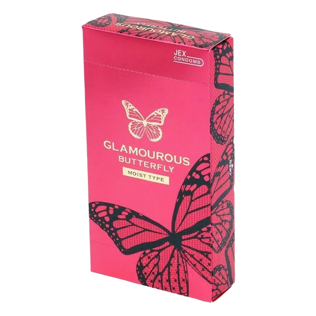 Jex Glamourous Butterfly Moisture Ultra Thin Condoms 8pcs