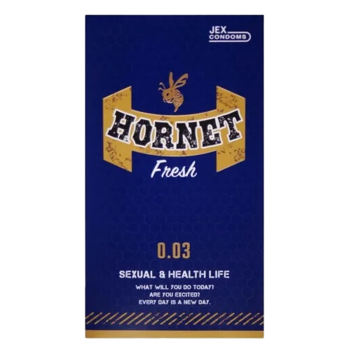 Jex Hornet Fresh 0.03 Mint Flavor Ultra Thin Condoms Gel Boosters