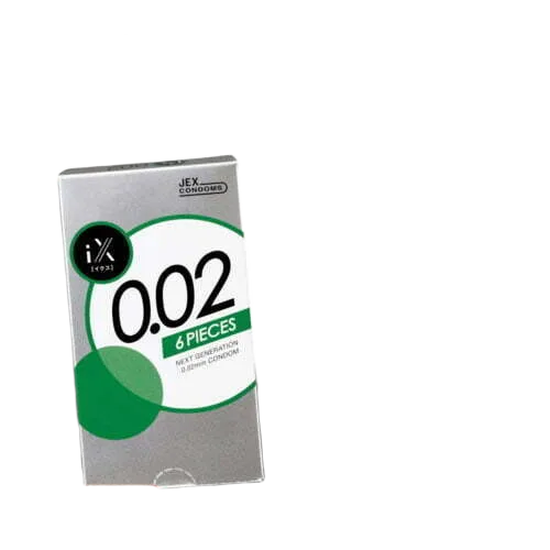 Jex IX 0.02mm Ultra-Thin Ribbed Condom Real Sensation Safe Protection