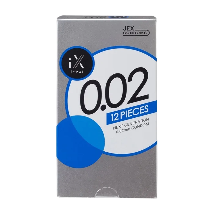 Jex IX Ultra-Thin 0.02mm Condom Box of 6 for Sensitive Feel