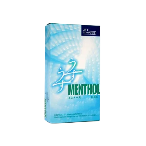 JEX Menthol Ultra Slim Smooth Condom 12 Pack