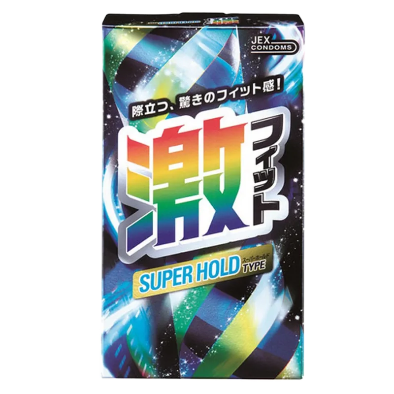 Jex Super Hold Japanese Ribbed Condom with Extra Lubricant