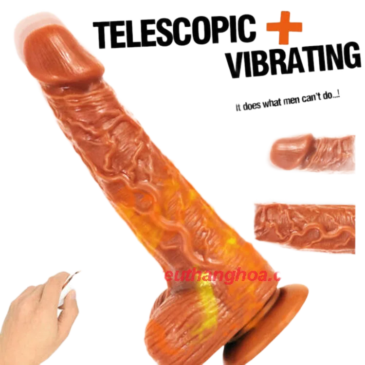 Ji Yu Multi-Function Silicon Vibrating Rotating Heated Dildo