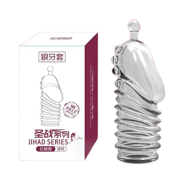 Jihad Textured Ribbed Penis Sleeve Condom