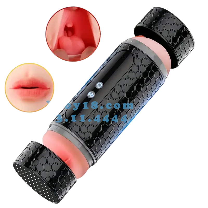 Jiuai Dual-Ended Heated Vibrating Suction Male Masturbator