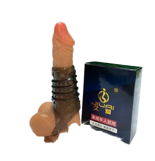 JIUAI Mid-Length Penis Sleeve With Strap BD20B