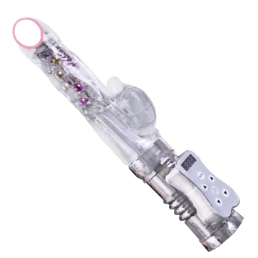JIUAI Multifunctional LCD Screen Vibrating Spinning Dildo
