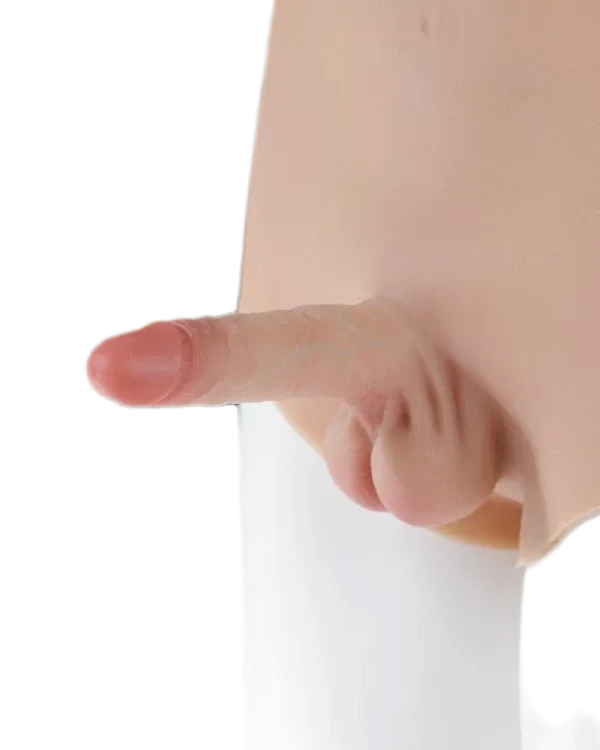 Jiuai Plush Silicon Panties with Built-In Realistic Dildo