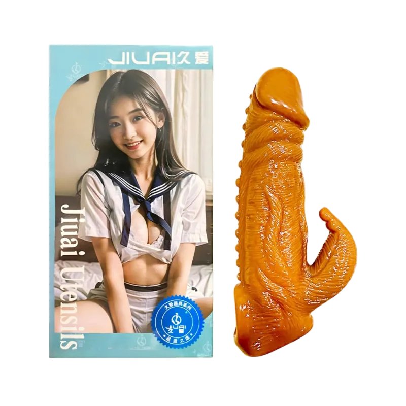 Jiuai Real Touch Feeling Penis Sleeve Increase Size Male Enhancer