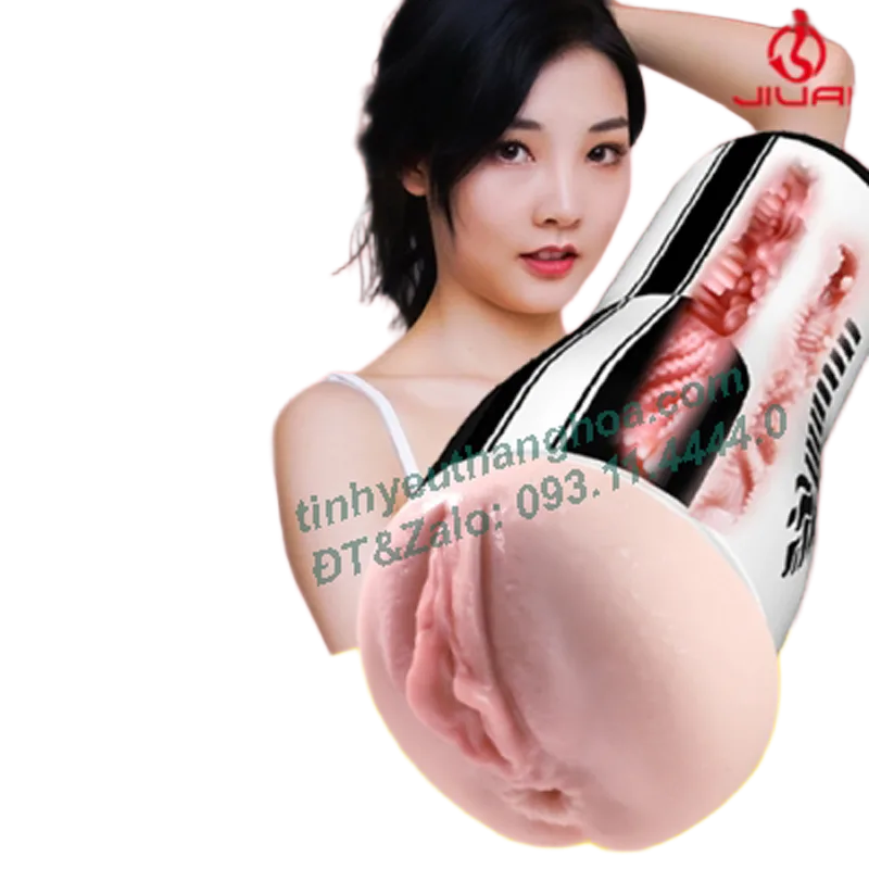 Jiuai Realistic Silicone Male Masturbator 20cm Elastic