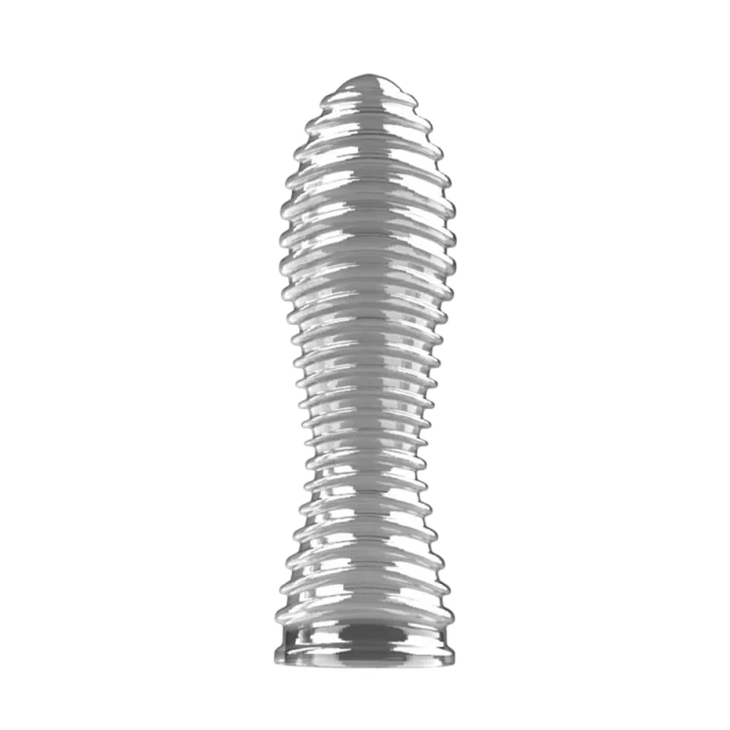 Jiuai Ribbed Dildo Condom Boost Size Stimulate Sensation