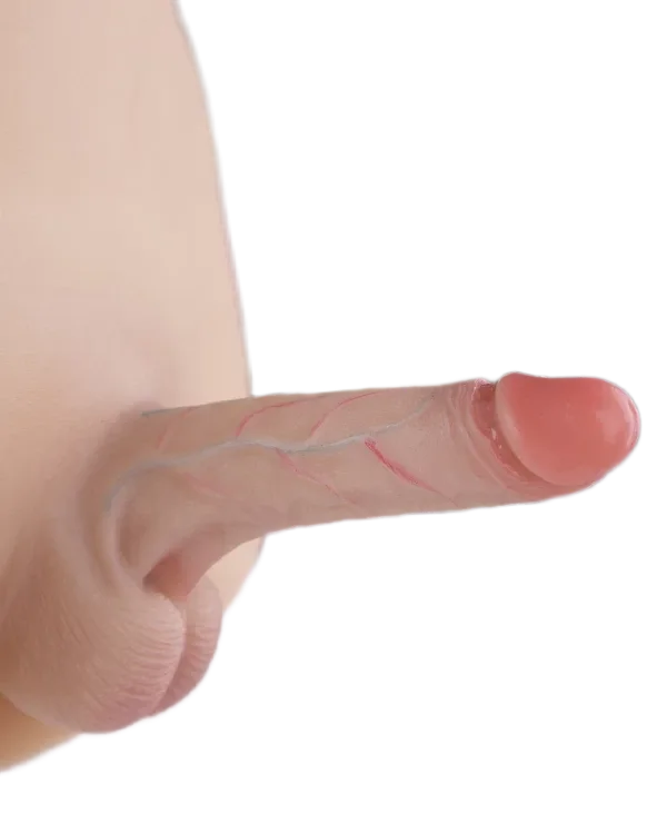 Jiuai Silicone Hollow Dildo Panties Soft Realistic Male Toy