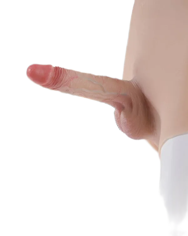 Jiuai Silicone Strap-On Dildo Realistic Lesbian Double Layer