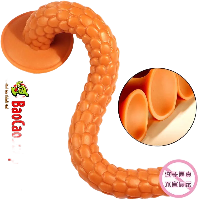 Jiuai Snake Hunt Flexible Soft Realistic Long Dildo