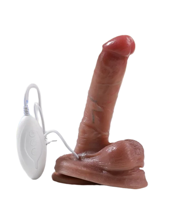 Jiuai Soft Vibration Rotating Wall Mounted Realistic Dildo Toy