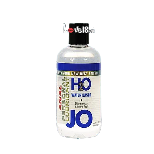 Jo H2O Anal Lubricant Gel Menthol Soothing Safe Water-Based
