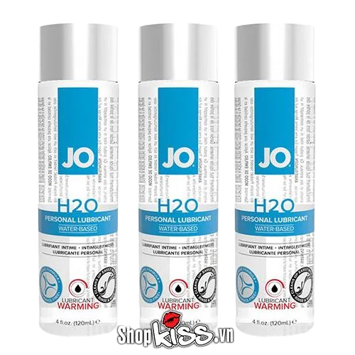 Jo H2O Warming Water-Based Heated Lubricant Gel For Couples