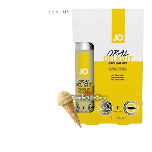 Jo Oral Delight Sensual Oral Gel Mint Vanilla Cherry Strawberry