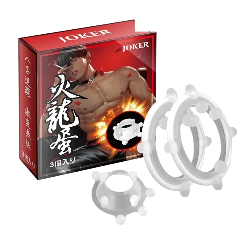 Joker Phelan Silicone Beaded Adjustable Pleasure Ring