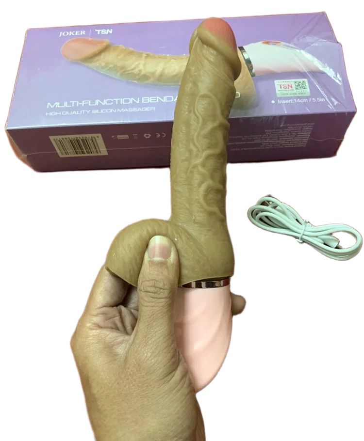 Joker Silicone Heated Vibrating Soft Dildo