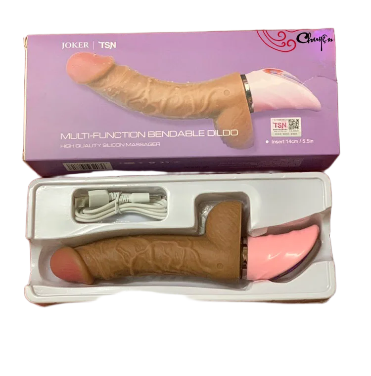 Joker Soft Curved Heated Silicone Vibrator 7 Modes USB Recharge