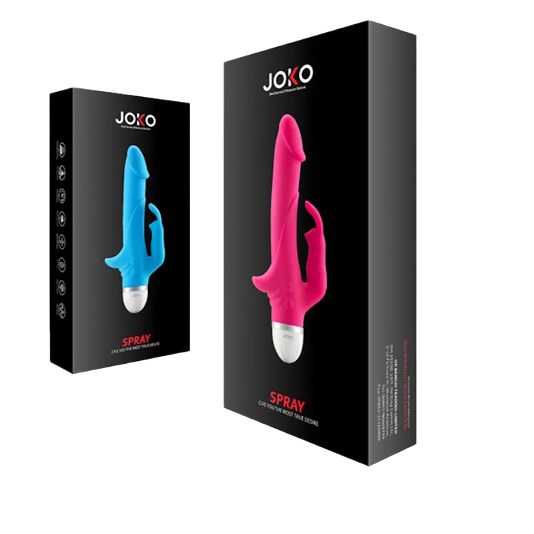 Joko Silicone Vibrator with Rotating Function Blue Pink Body Safe