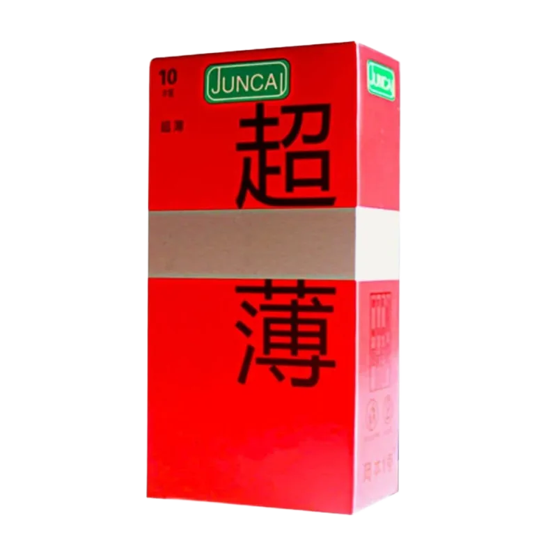 Juncai Red Ultra-Thin Lubricated Condom Pack of 10