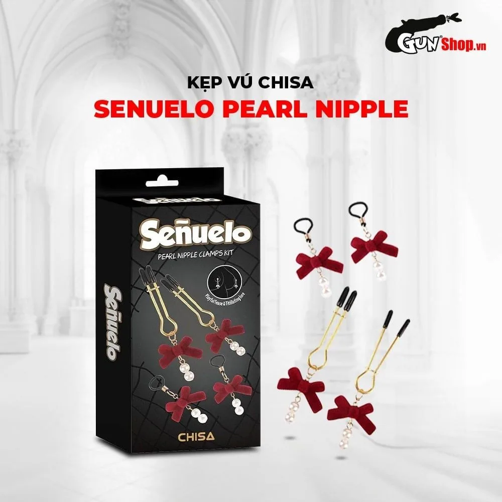 Chisa Senuelo Pearl Nipple Clamps Kit BDSM Essential — photo 5